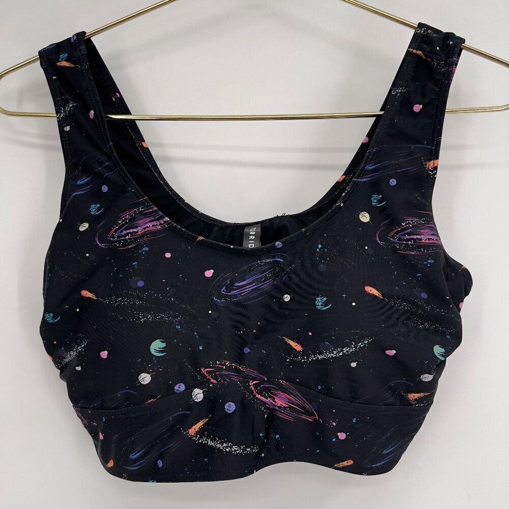 torrid Black Galaxy Print Sports Bra